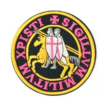 

The Crusaders Templar Warrior patch Iron On Embroidered Clothes Patches For Clothing Badges Stickers Garment Appliques Wholesale