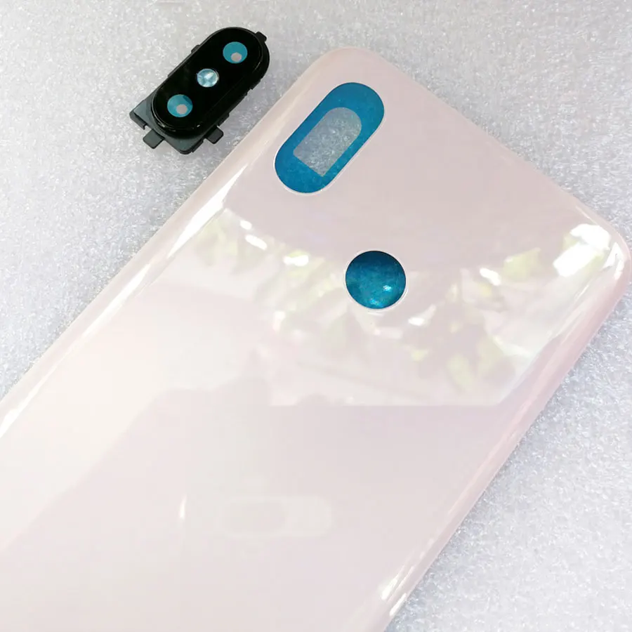 gold Стеклянный чехол для батареи, задняя крышка корпуса для Xiaomi mi 8 mi 8, задняя крышка для батареи, сменный жесткий чехол+ клейкая наклейка - Цвет: gold