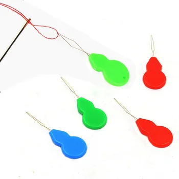

10pcs Slivery Hand Sewing Stitch Bow Wire Needle Threader Insertion Easy Sewing Cross Tool Random Color