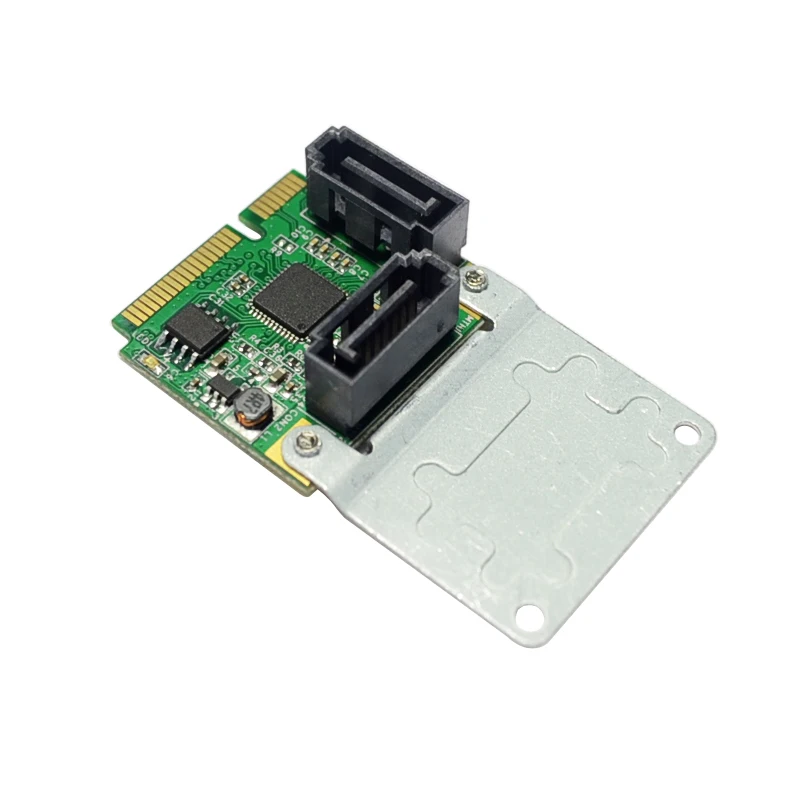 ASM1061 Чипсет мини PCI Express 2 порта SATA3.0 карты расширения Поддержка жесткого диска SATA HDD SSD