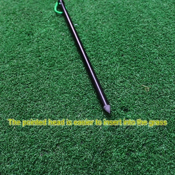 

Solid Direction Practice Easy Fix Durable Grass Lawn Indoor Outdoor Training Aids Golf Alignment Stick Fiberglass Professional