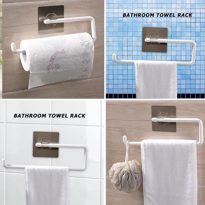 Клейкая рулонная бумажная стойка, кухонный шкаф, держатель для ...