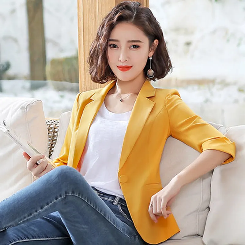 2020 new spring and summer high quality ladies blazer small suit Workwear office jacket feminine Fashion interview suit