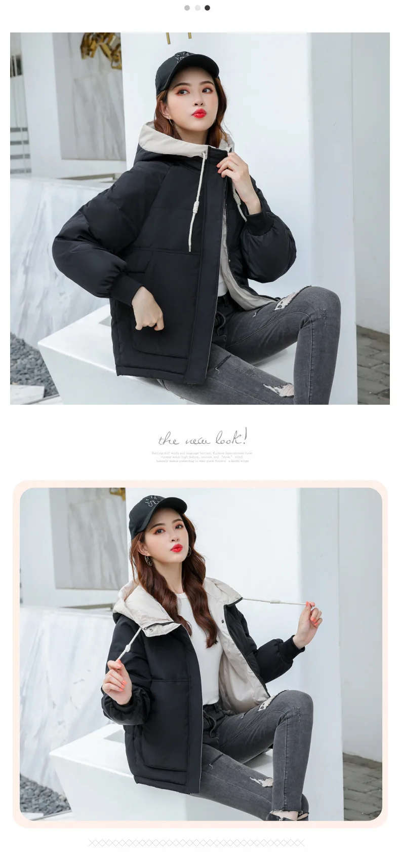 Down Jacket Cotton-padded Clothes Women's Short Winter New Style Korean-style INS down Coat Cotton-padded Jacket Loose Thic