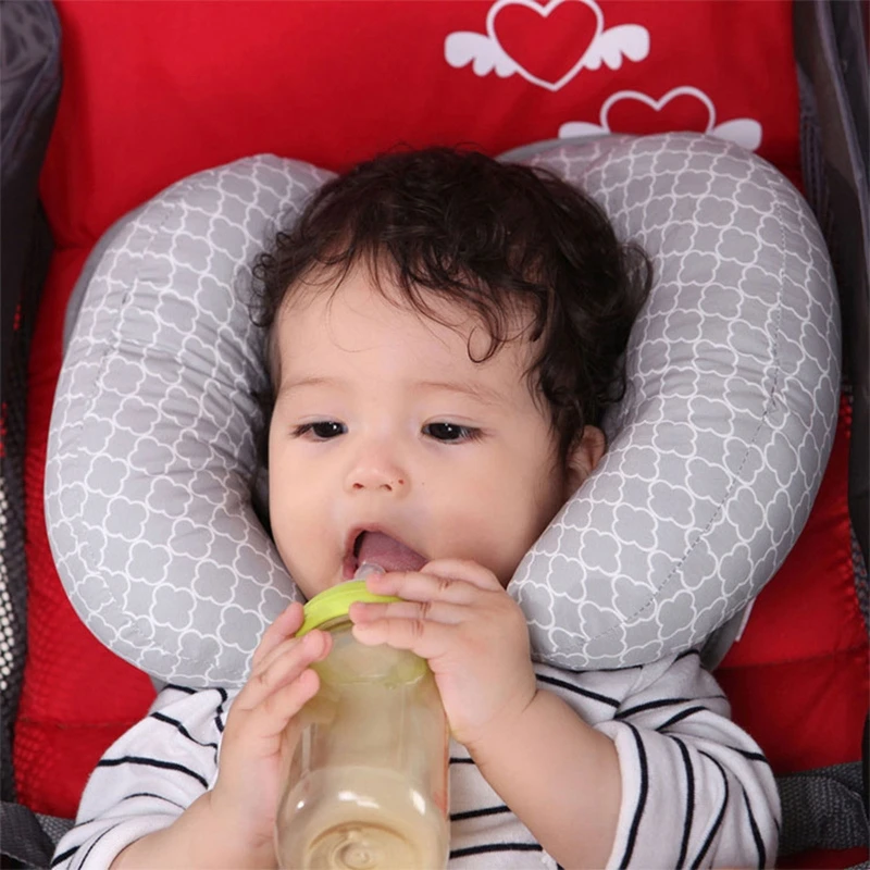 Baby Head Neck Protective Pillow Safety Car Seat Neck Support Sleeping Pillows Adjustable Children U-Shape Headrest Cushion 2
