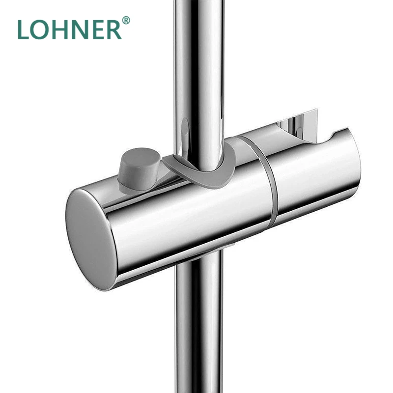 

Lohner Bathroom Accessories Universal ABS Plastic Shower Slide Rail Bar Holder Adjustable Clamp Holder Bracket Replaceme