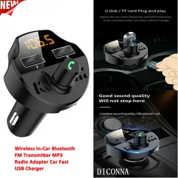 

Brand New CDIY Car Bluetooth Kit FM Transmitter Wireless Radio Adapter USB Charger MP3 Player