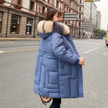 

Women's Winter Coat Autumn Long Jacket Women Overcoat Down Parka Female Jacket Casual Hooded Ladies Coat