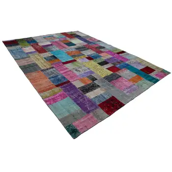 

274x369 Cm Multicolor Handmade Patchwork Rug-9x12 Ft