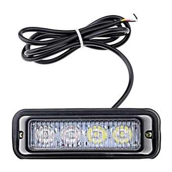 

12V 4LED Car Side Light 4LED Strobe Light Medium Net Light High Power Car Modified LED Light