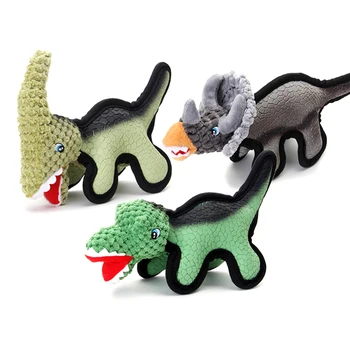 

Dinosaur Doll Style Pet Dog Toys Squeak Natural Latex Interactive Toy For Puppy Large Dogs Pets Chew Teeth Cleaning Toys