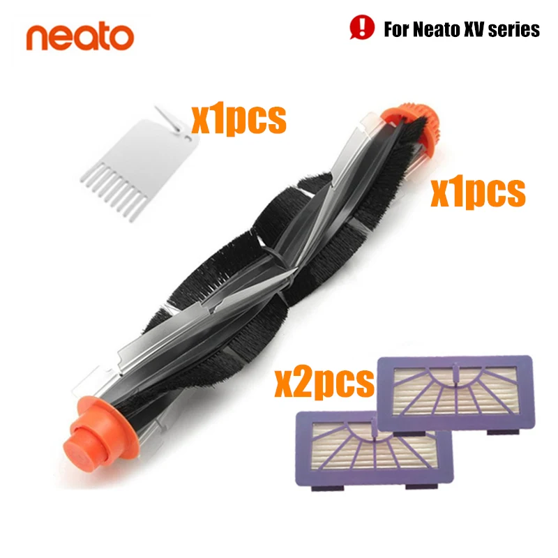 4PCS Комбо роликовая щетка HEPA фильтр Замена для Neato XV-21 XV-11 XV-12 XV-15 Neato XV серии робот пылесос Запчасти Аксессуары - Цвет: 4PCS