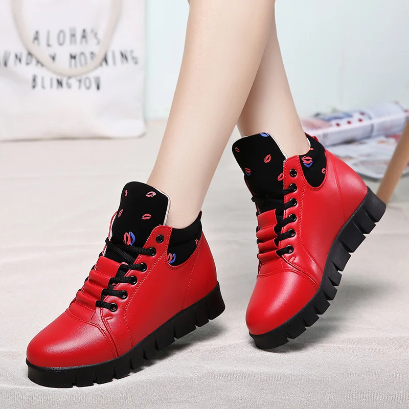 

2019 Elevator Casual Shoes WOMEN'S Shoes Single High Shoes Trend Mesh Middle School Students Thick Bottomed Anti-slip Casual Sho