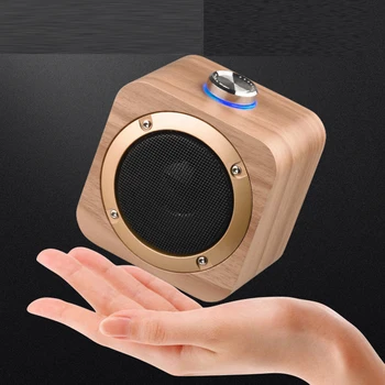 

Wireless Bluetooth Speaker Wood Portable Phone Computer Tablets Game Wooden Speakers Smartphone Mini Subwoofer