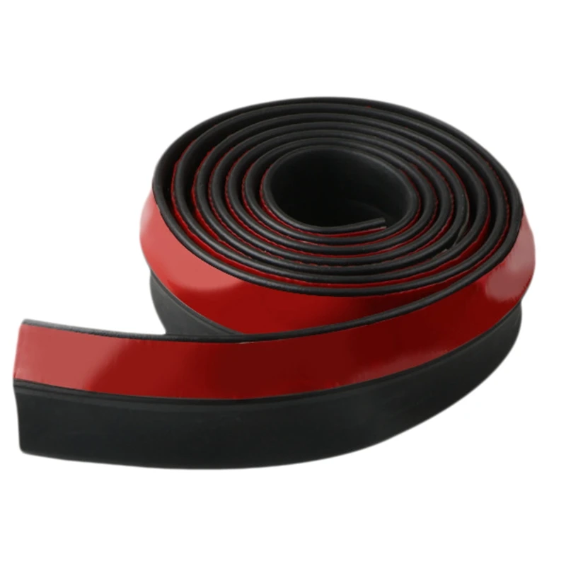 Car Bumper Bumper Strip Rubber 2.5M Exterior Front Bumper Kit Lip Anti