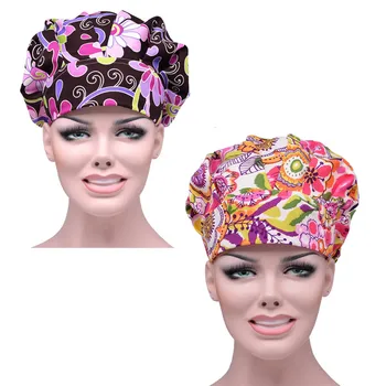 

2PCS Women Hospital Medical Caps Funny Printed Doctor Nurses Scrub Cap Surgical Surgery Dentist Clinic Workwear Medische Gorros