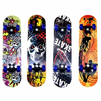 

5 Layers Maple Skateboard 43*12.5CM Double Rocker Penny Board Four-wheel Skate Board For Kid Longboard Trucks Skateboarding Deck