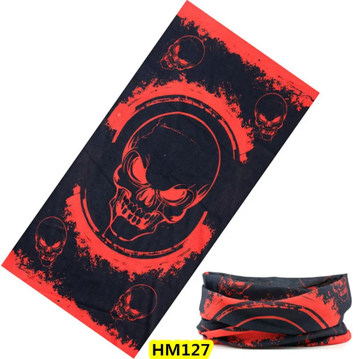 HM127 Scarf Мужской шарф, бандана для езды на Хэллоуин, женский платок, лыжная маска с черепом, маска на половину лица, шарф-призрак, шарф на шею, шарфы для походов, волшебный шарф, Вечерние Маски - Цвет: HM127 Scarf