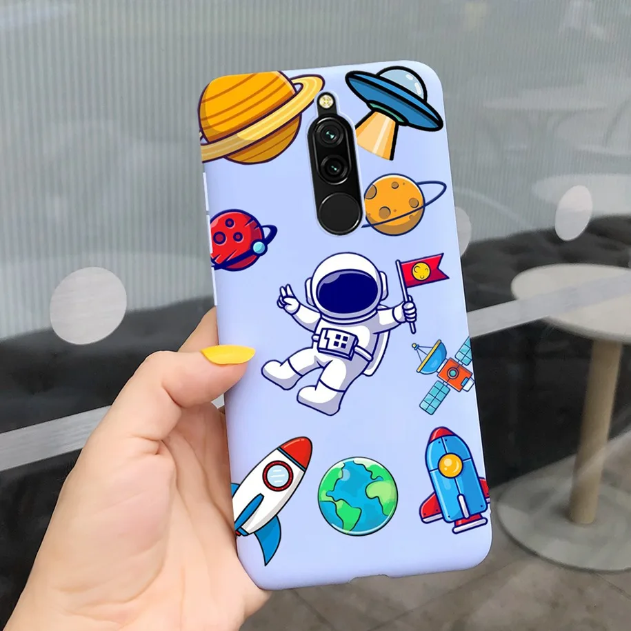 best waterproof phone pouch For Xiaomi Redmi 8 Case Astronaut Fundas Cute Soft Phone Case For Redmi 8A 2020 Back Cover Silicone Case For Xiomi Redmi 8 Cover mobile phone pouch for ladies Cases & Covers