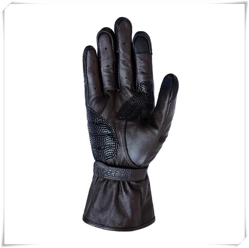 Мотоциклетные кожаные перчатки Touch Goatskin длинные манжеты полный палец GP PRO легкая Автомобильная перчатка мотопробег, гонки Гонки; Велоспорт