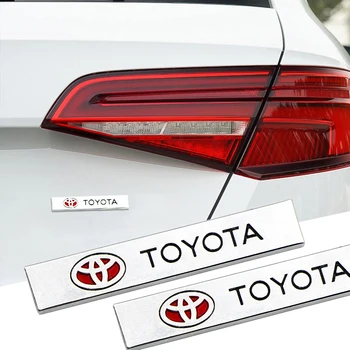 

Metal Logo Car Sticker Aluminum Emblem Grill Badge For Toyotas Corolla Yaris Rav4 Avensis Auris Camry C-hr 86 Prius car Gadgets