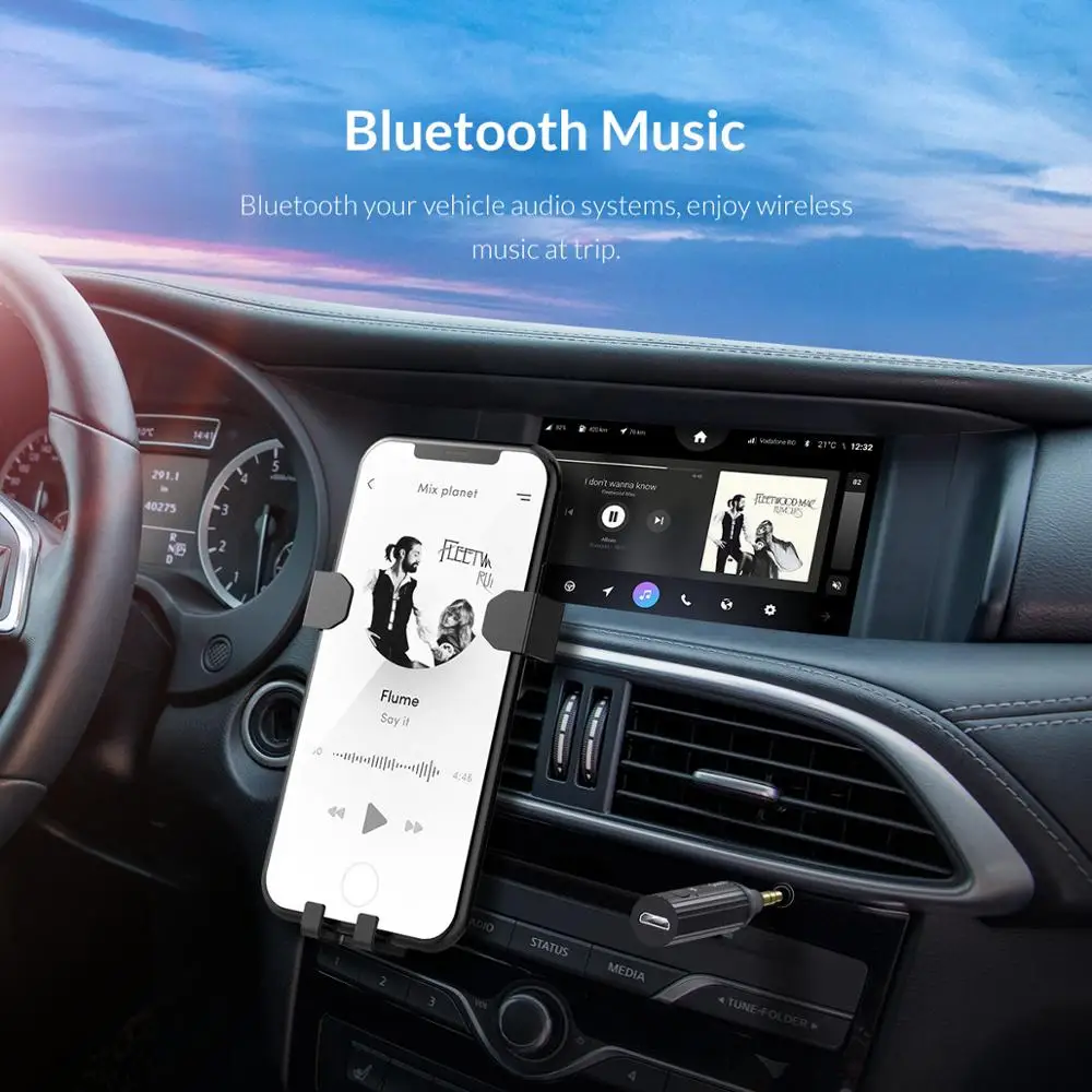 ORICO Bluetooth 5 0 + EDR приемник 3 мм Автомобильный Aux стерео адаптер музыкальные наушники