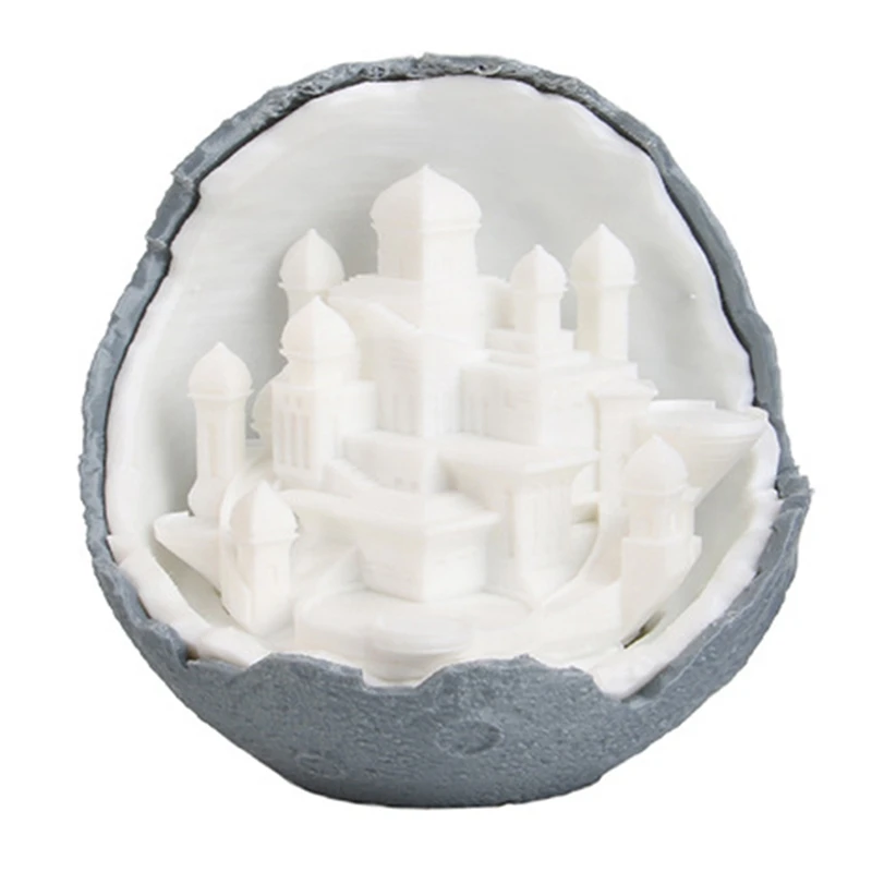 

New Arrival Moon City Lights Dream Castle 3D Print Light