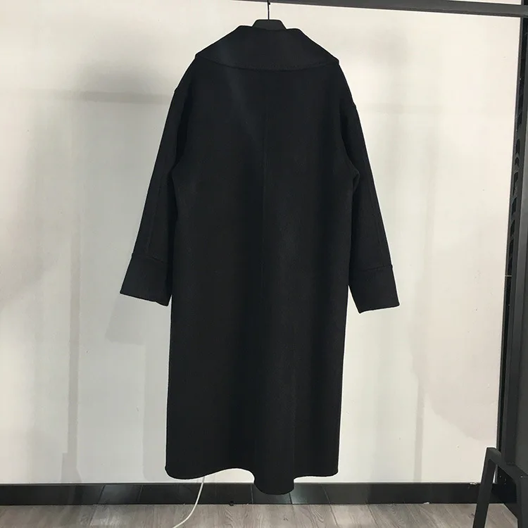 [Special Section] Retro Square Buckle Double-Sided Duffle Coat Mid-length Elegant Woolen Jacket WOMEN'S Dress Anna