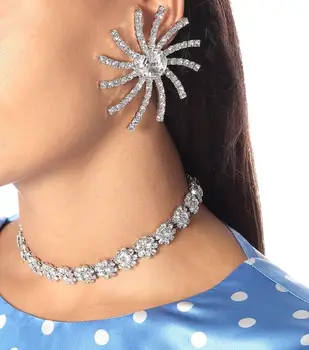 

Timeless Wonder Stunning Zirconia Floral Choker Necklace Women Jewelry Punk Designer Ins Fancy Top Rare Bride Wedding Goth 1426