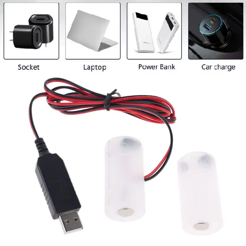 Блок питания LR14 C сменный блок USB 1 4 шт 5 в элемент 72XB|Адаптеры AC/DC| |