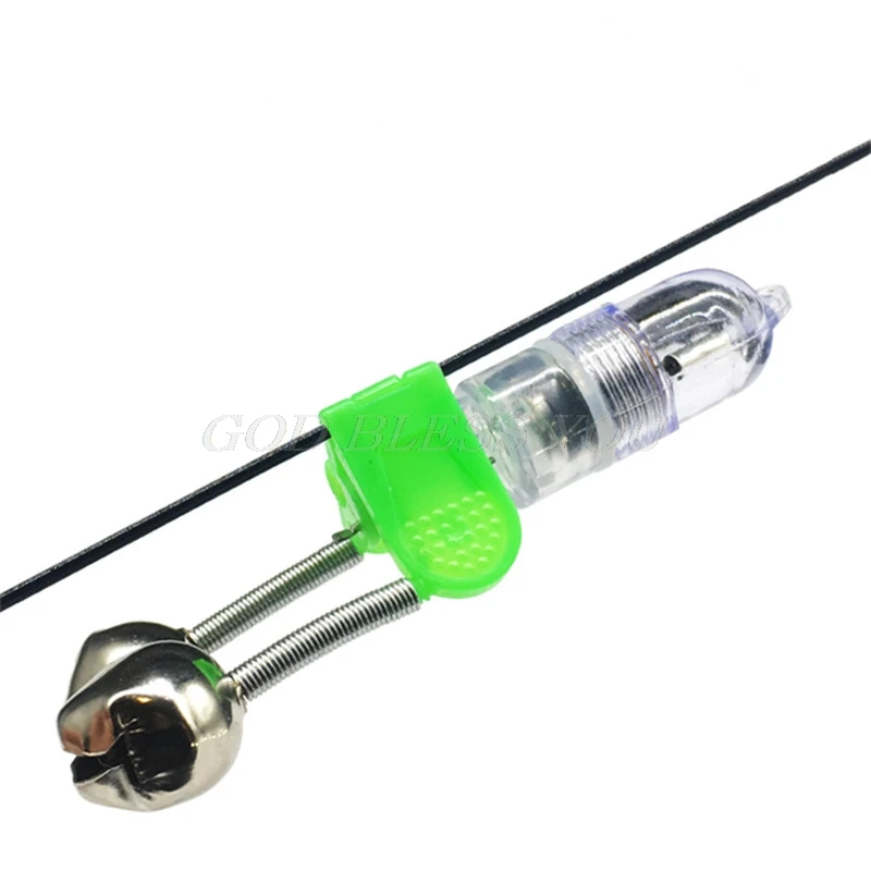 

HOT! LED Light Fishing Electronic Bite Alarm Fish Sensor Bells Rod Tip Shake