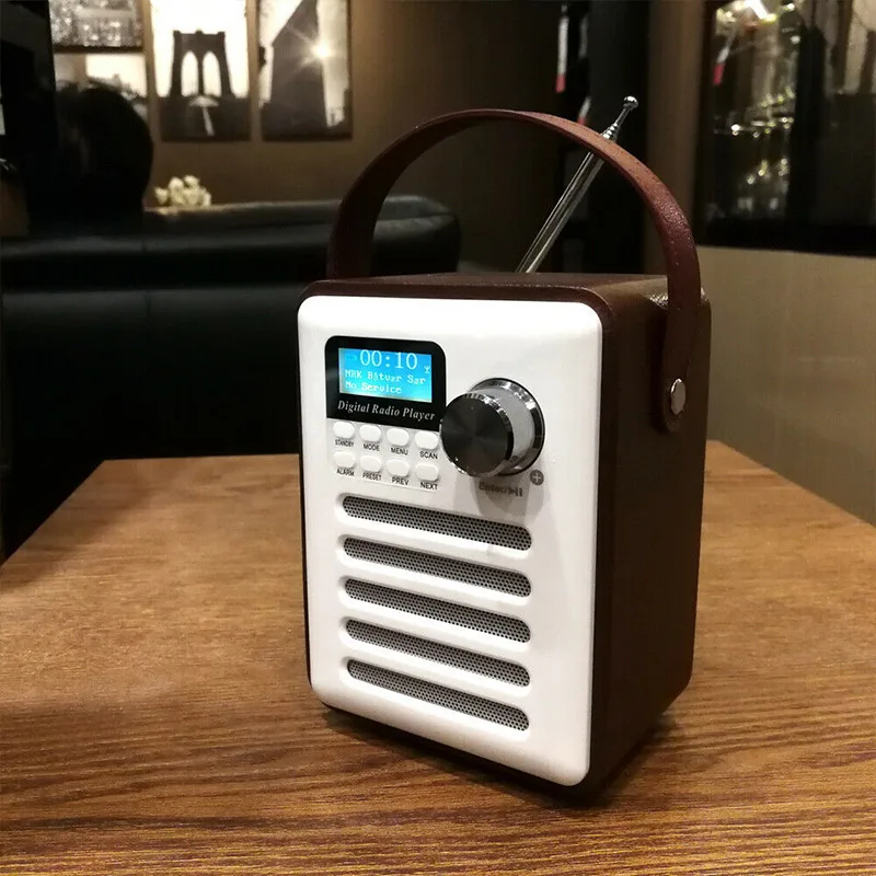 Деревянный цифровой Bluetooth DAB/DAB+ fm-радио MP3-плеер беспроводной стерео динамик радио Hi 888
