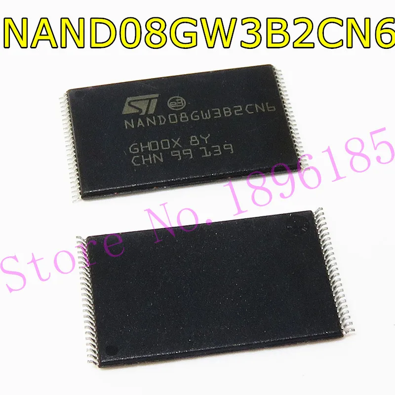 И NAND08GW3B2CN6 4 Гбит, 8 Гбит, 2112 байт/1056 многоплоскостная архитектура, 1,8 в или 3 в, NAND