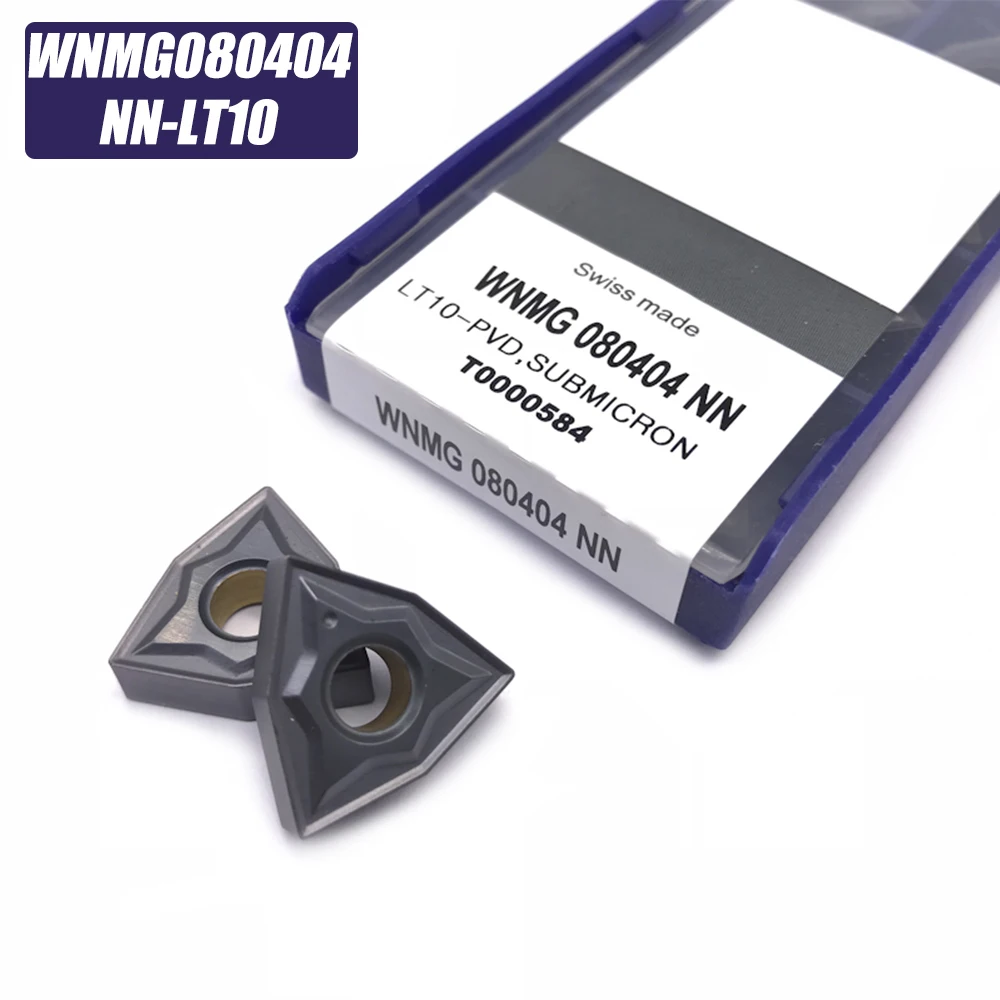 10 шт. WNMG080404 NN LT10 резец для наружной обточки карбида вставки CNC лезвие карбида вставки обрабатывающий центр