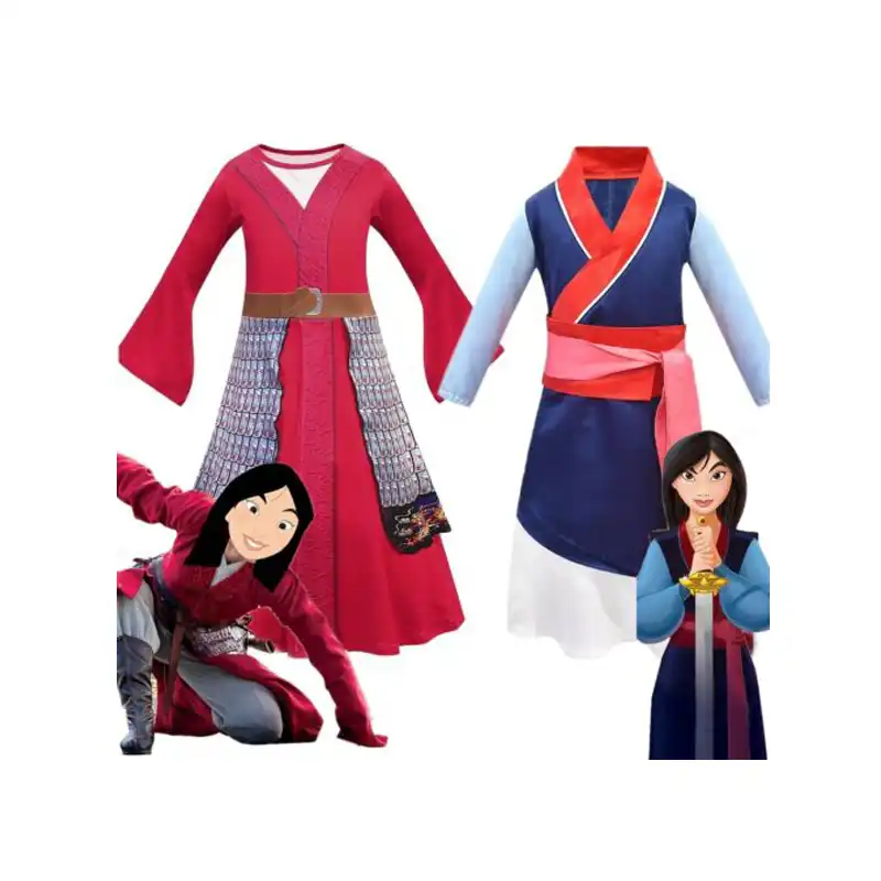 hua mulan costume for girls ancient chinese warrior costume for