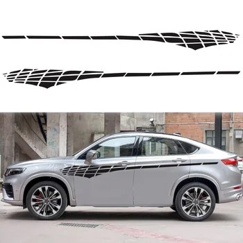 

Racing Stripe Graphic Sticker Body Side Door Vinyl Decal Waterproof Part Set Kit