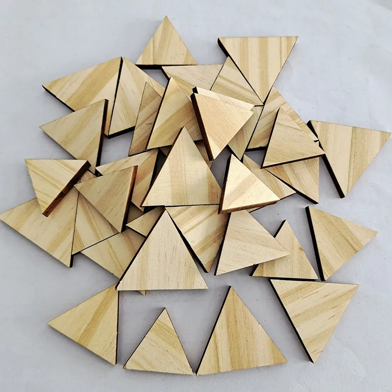50x Hexagonal Wooden Pieces Slices Decorative Wedding Pyrography DIY Craft 