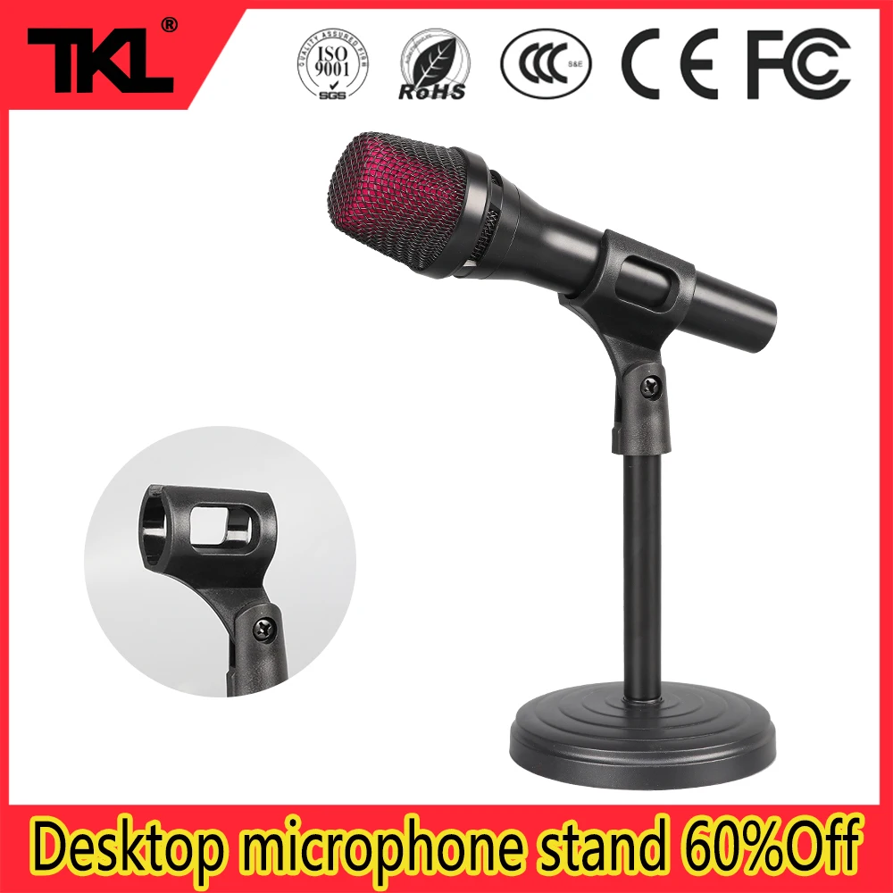 

TKL Good quality Round Base Microphone Holder Flexible mic stand