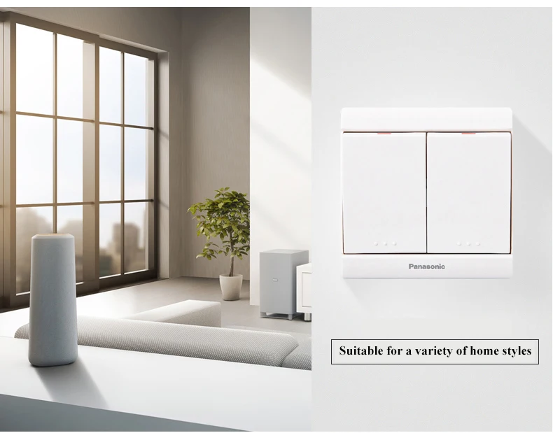 Panasonic Smart Switch 16A ЕС/Великобритания Стандартный 1 2 3 4 переключатель 1 2 способ выключатель света беспроводной электрический выключатель