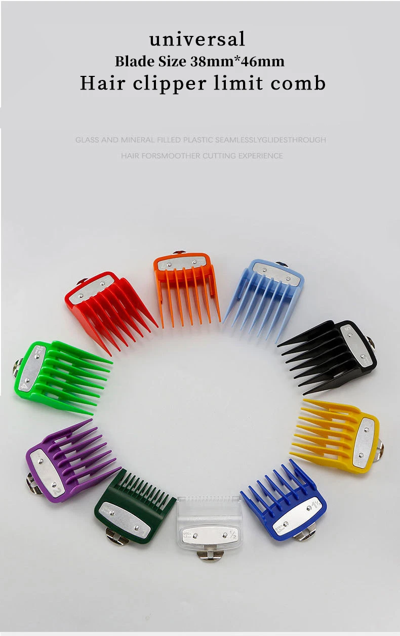 universal hair clipper cutting comb cover, barber shop trimmer protective gear accessory limit comb hairdressing tool