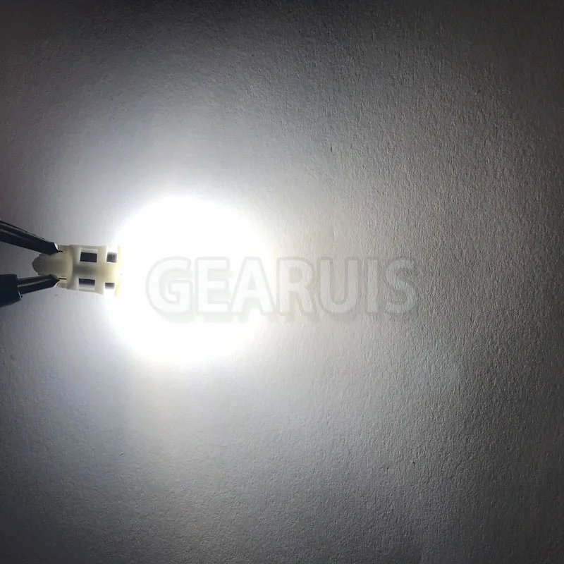 100 шт. T10 3D прожектор противотуманные линзы 29*11*9 мм 20MA 3 smd 2835 W5W 168 194 Автомобильная лампочка лампа для чтения Авто 12V Белый Янтарный красный