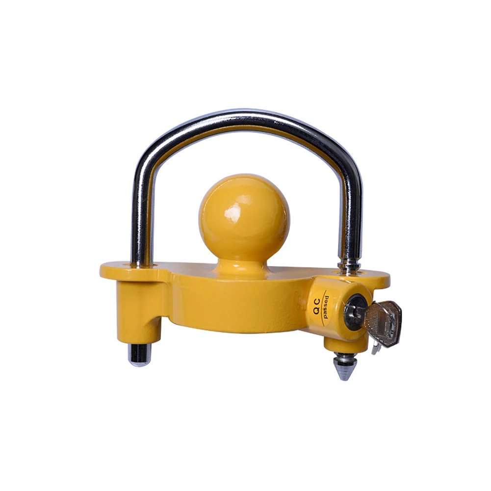 

Height Adjustable Heavy Duty Universal Coupling Trailer Lock Effective Motorcycle Ball Coupler U Shape Anti Theft Security Boat