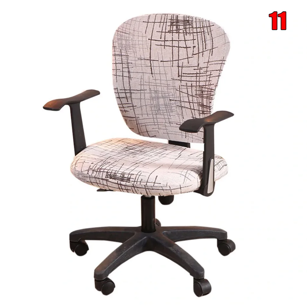 Печатный чехол на компьютерное кресло набор эластичный раздельный чехол для кресла для дома и офиса PAK55 - Цвет: 11