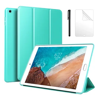 

For Xiaomi Mi Pad 4 8.0 Slim Thin Magnetic Stand Silicone Soft Smart Cover for Xiaomi MiPad 4 8 Case Tablet cover +FilmPen