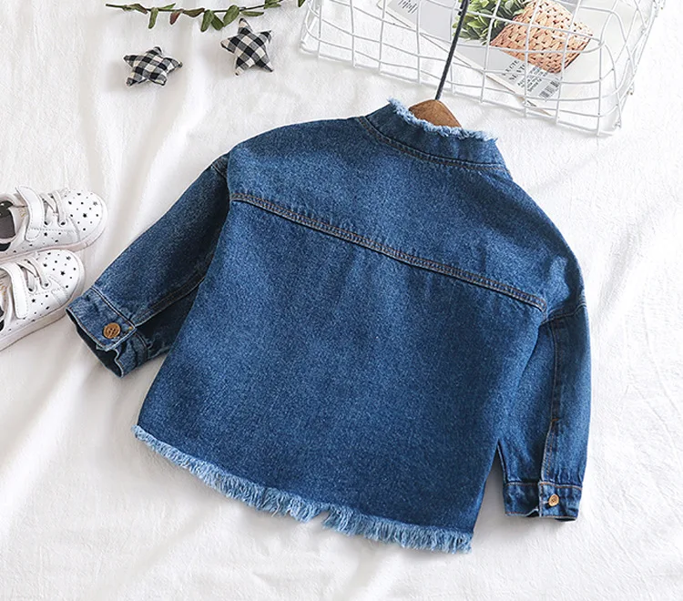 Girls Jackets New Arrival Autumn Casual Denim Jacket for Boys Kids Clothing Infant Girls Coats Child Outwear Toddler Baby Jacket