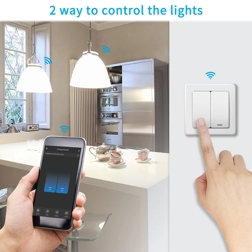 Interruptor Inteligente de Corredor sem Fio Faça Você Mesmo Módulos Engenhosos Aplicativo Life Tuya Trabalha com Alexa Echo e Google Home - Image 3
