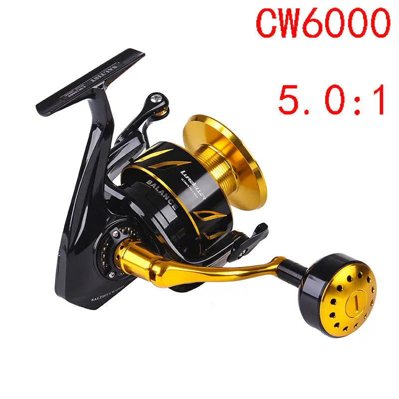 CW6000 REEL Сделано в Японии, Lurekiller Saltist CW3000-CW10000 спиннинговая отжимная катушка, спиннинговая катушка 10BB, катушка из сплава 35kgs drag power - Цвет: CW6000 REEL