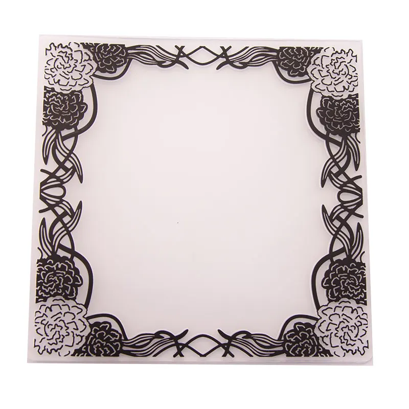 

Embossing Folders Flower Frame Plastic Folder Transparent Template for Scrapbooking DIY Handmade Decoration Tools Paper Cards