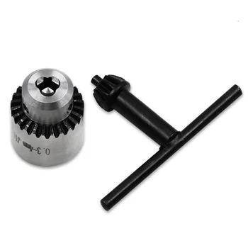 

Mini Stable Keyed Lathe Tool Durable Electric Angle Grinder 0.3-4mm Mounted Taper Drill Chuck Holder Metal DIY Adapter Parts