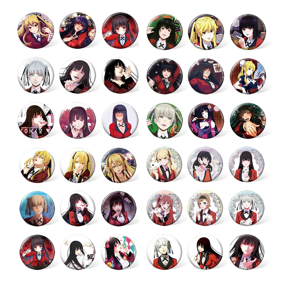 9 комплектов значок аниме Kakegurui Jabami Yumeko с характерным персонажем &quotсделай сам&quot